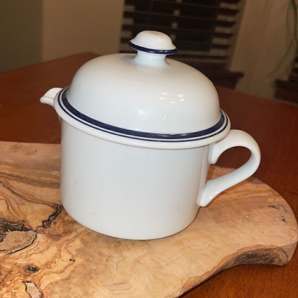 Dansk Christhaven Blue Creamer with Lid - Portugal
